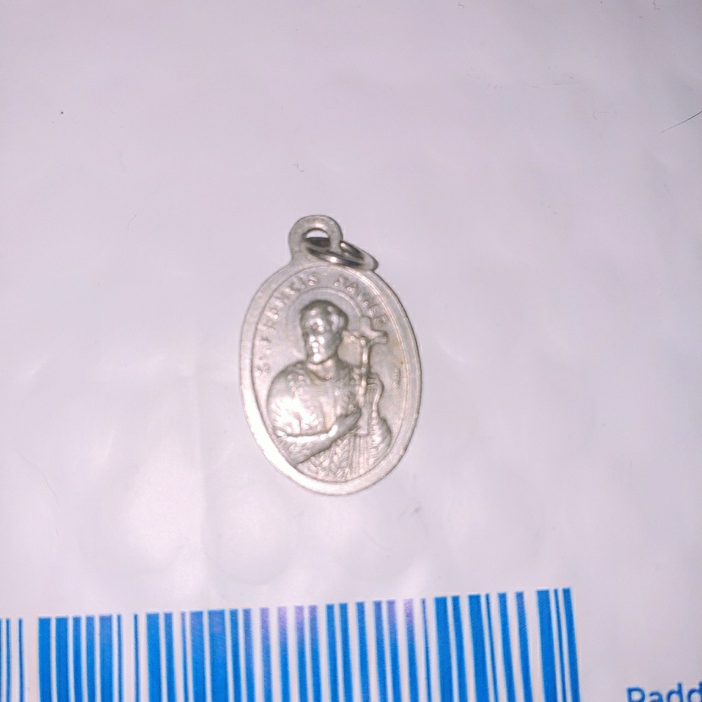 Victorian Silver St. Francis Medal
